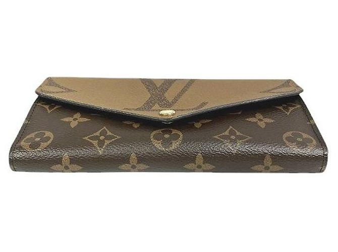 Portafoglio Lungo Monogramma Sarah di Louis Vuitton Marrone - vista 9