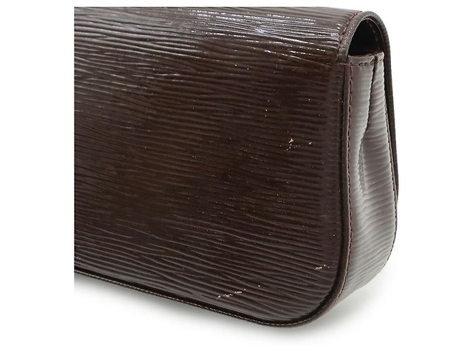 Clutch Epi Elettrico Pochette Sobe Louis Vuitton Marrone - vista 8