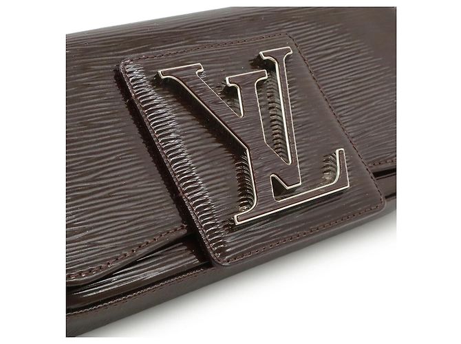 Clutch Epi Elettrico Pochette Sobe Louis Vuitton Marrone - vista 9