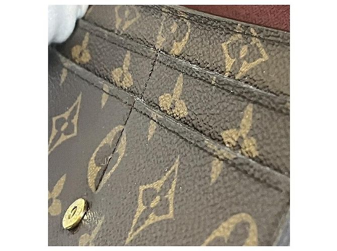 Portafoglio Lungo Monogramma Sarah di Louis Vuitton Rosa - vista 8