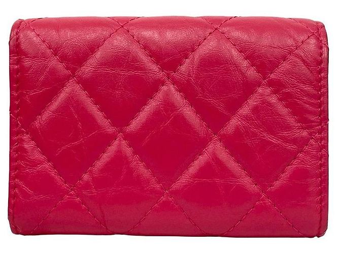 Chanel 2.55 Lammleder Trifold Geldbörse Pink - Ansicht 3