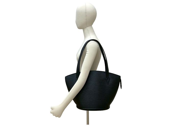 Louis Vuitton Saint Jacques Epi-Leder Tote Bag Schwarz - Ansicht 3