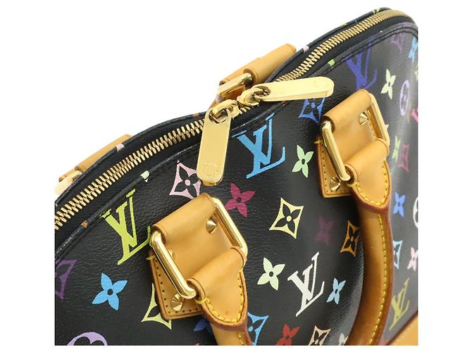 Louis Vuitton Alma Monogramm Multicolor Handtasche Schwarz - Ansicht 5