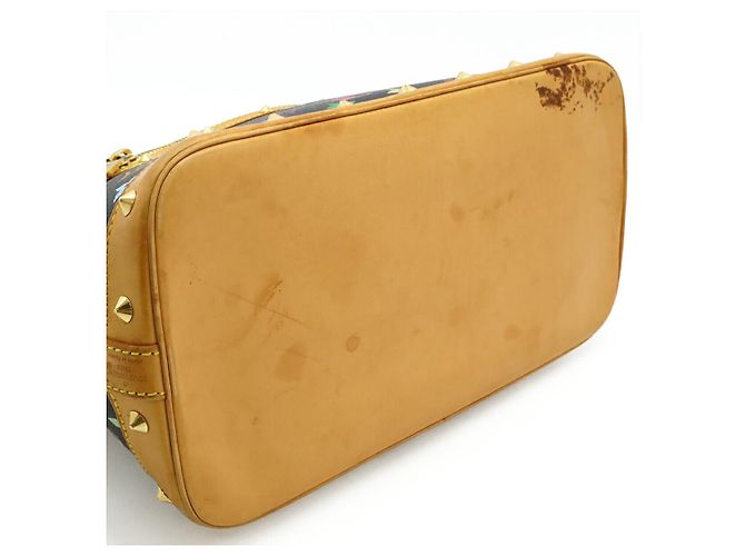 Louis Vuitton Alma Monogramm Multicolor Handtasche Schwarz - Ansicht 9