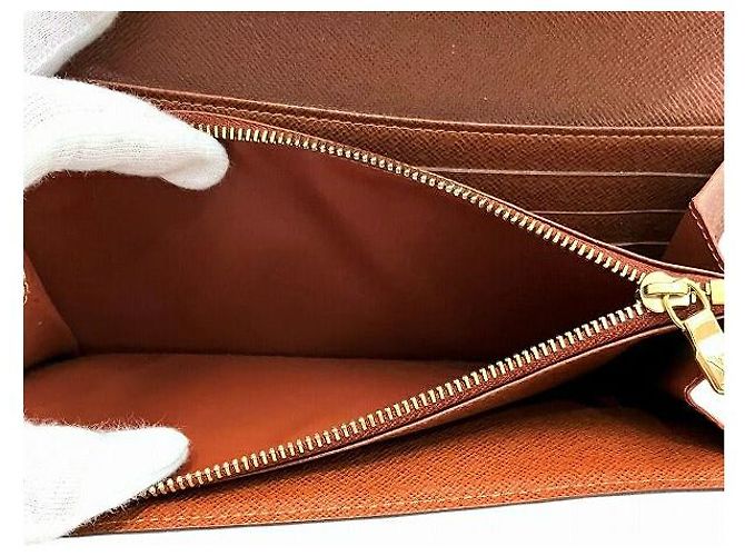 Portafoglio Lungo Monogramma Sarah di Louis Vuitton Marrone - vista 5