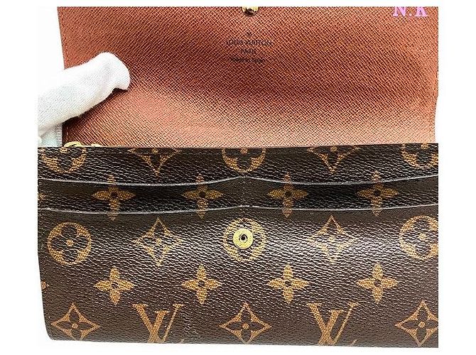 Portafoglio Lungo Monogramma Sarah di Louis Vuitton Marrone - vista 7