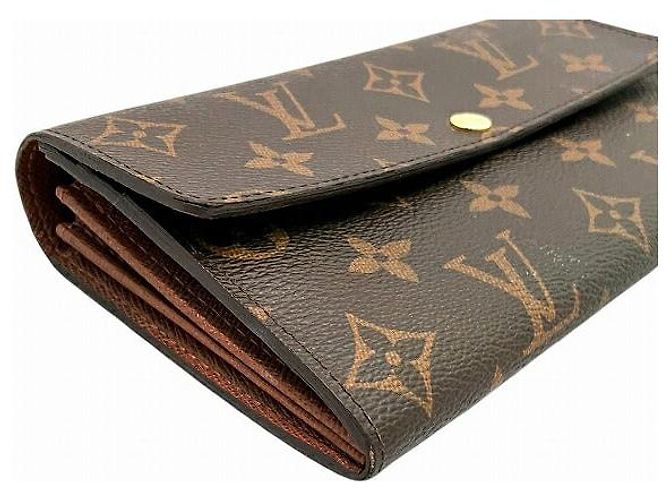 Portafoglio Lungo Monogramma Sarah di Louis Vuitton Marrone - vista 8