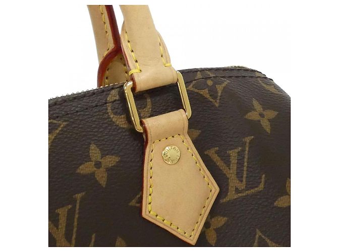 Borsa Boston Monogram Speedy Bandoulière Louis Vuitton Marrone - vista 4