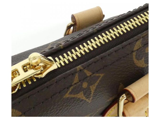 Borsa Boston Monogram Speedy Bandoulière Louis Vuitton Marrone - vista 6