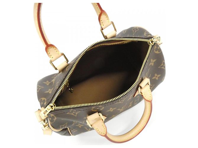 Borsa Boston Monogram Speedy Bandoulière Louis Vuitton Marrone - vista 9