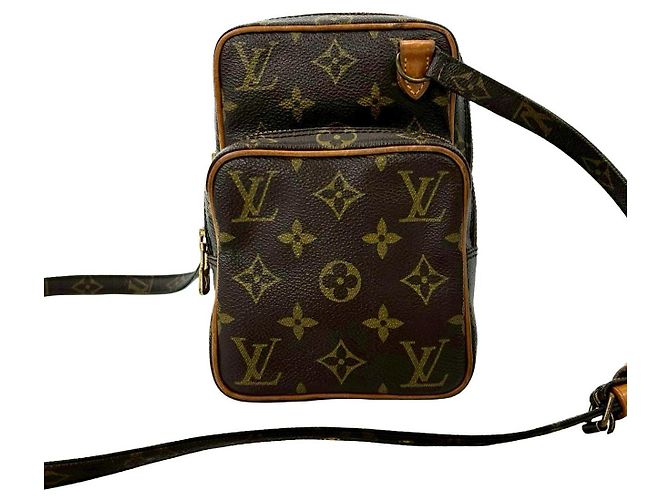 Mini borsa a spalla in pelle Monogram Amazon di Louis Vuitton Marrone - vista 2