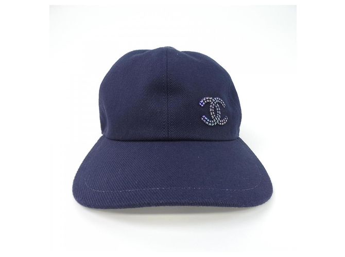 Cappellino in cotone Chanel Blu - vista 2