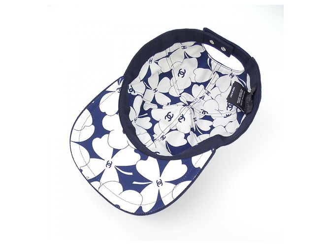 Cappellino in cotone Chanel Blu - vista 5