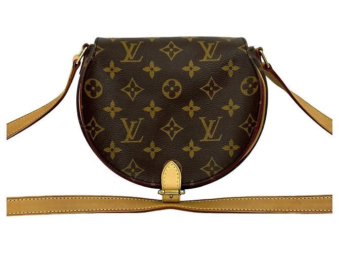 Borsa a spalla mini Tambourin in pelle Monogram Louis Vuitton Marrone - vista 2