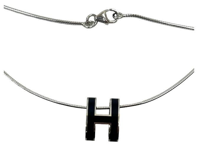 Collar Hermès Caged d'H H Cube en Plata 925 Metálico - vista 4