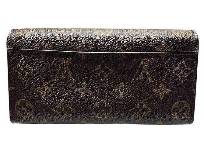 Portafoglio Lungo Monogramma Sarah di Louis Vuitton Marrone - vista 2