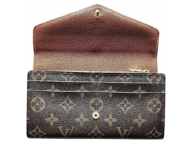 Portafoglio Lungo Monogramma Sarah di Louis Vuitton Marrone - vista 3