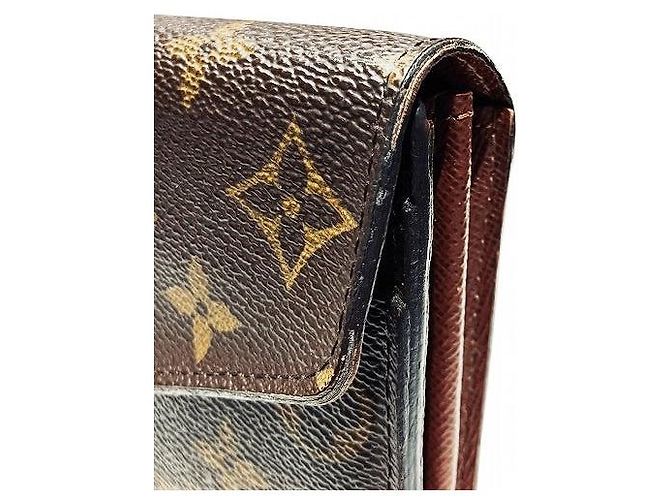 Portafoglio Lungo Monogramma Sarah di Louis Vuitton Marrone - vista 7