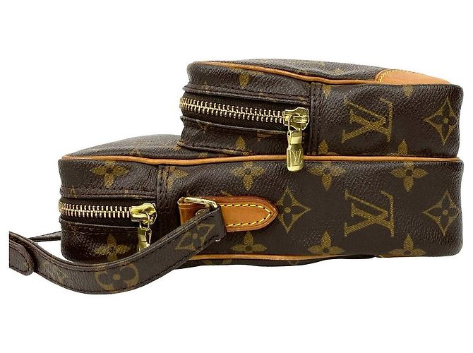 Mini borsa a spalla in pelle Monogram Amazon di Louis Vuitton Marrone - vista 6