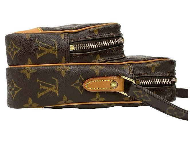 Mini borsa a spalla in pelle Monogram Amazon di Louis Vuitton Marrone - vista 7