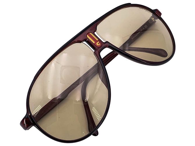 Occhiali da sole in plastica vintage Carrera Marrone - vista 3