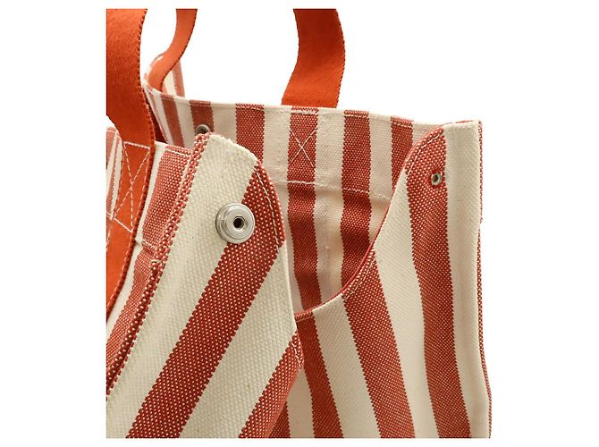 Hermès Cannes MM Canvas Tote Bag Rot - Ansicht 8