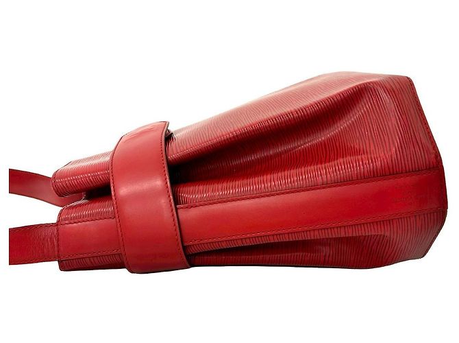 Borsa a Spalla Sac Depol in Pelle Epi Louis Vuitton Rosso - vista 6