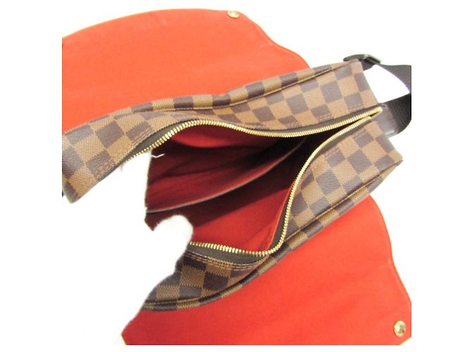 Naviglio Bolsos de Hombro de Lona Monogram Marrón Louis Vuitton Castaño - vista 3