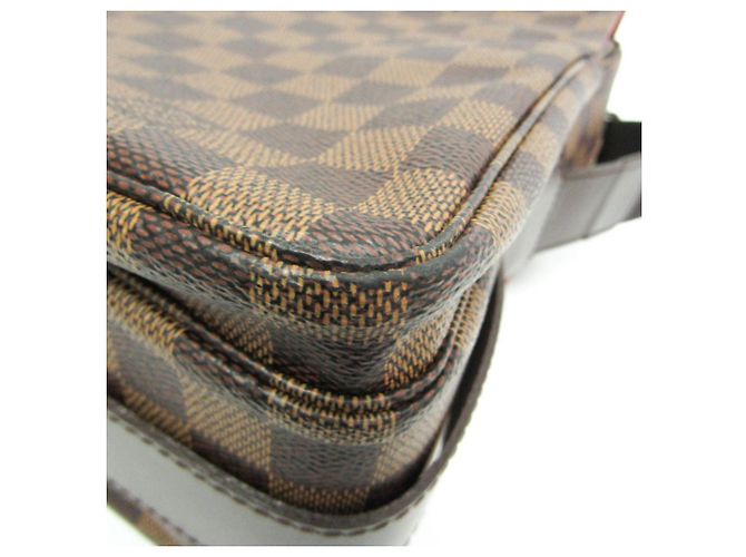 Naviglio Bolsos de Hombro de Lona Monogram Marrón Louis Vuitton Castaño - vista 5