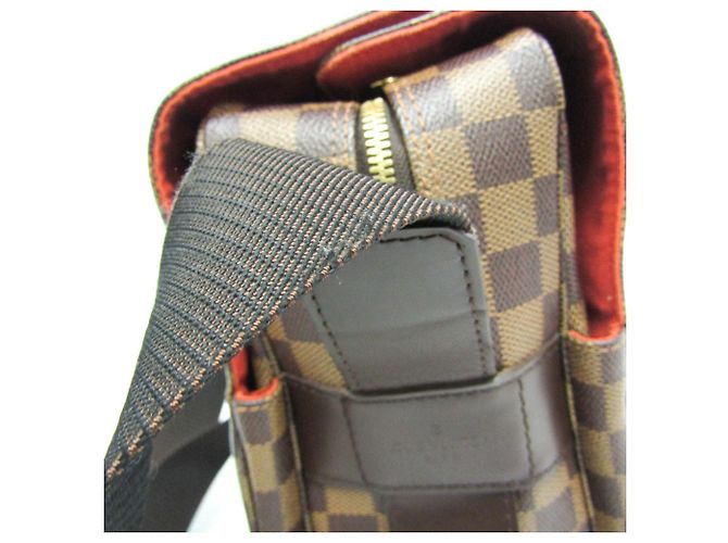 Naviglio Bolsos de Hombro de Lona Monogram Marrón Louis Vuitton Castaño - vista 7