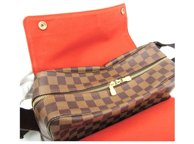 Naviglio Bolsos de Hombro de Lona Monogram Marrón Louis Vuitton Castaño - vista 8