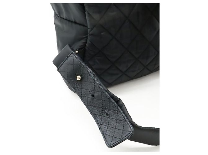 Mochila de nylon y cuero Coco Cocoon de Chanel Negro - vista 5