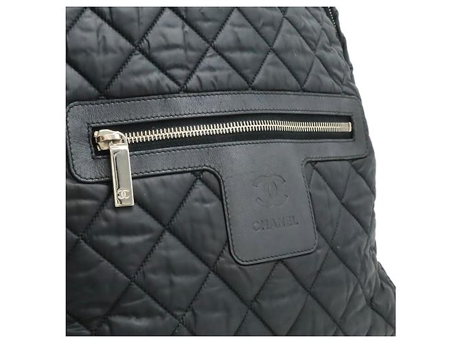 Mochila de nylon y cuero Coco Cocoon de Chanel Negro - vista 9