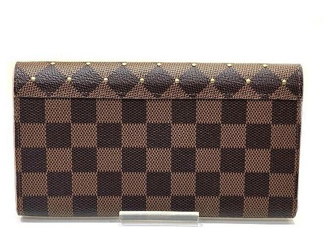 Carteira Sarah Damier Louis Vuitton Marrom - vista 2