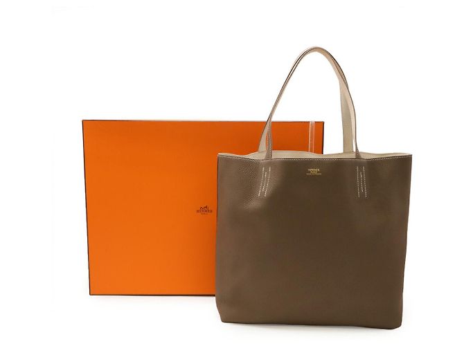 Hermès Reversible Hermes Double Sens 36 Tote Bag Grau - Ansicht 6