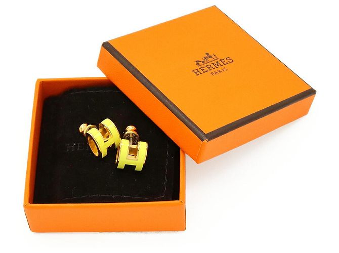 Hermès Hermes Pop H Earrings Yellow - view 5