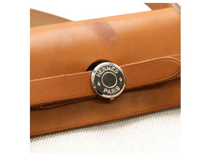 Bolsa 2 em 1 Herbag PM Toile Officier da Hermès Marrom - vista 4