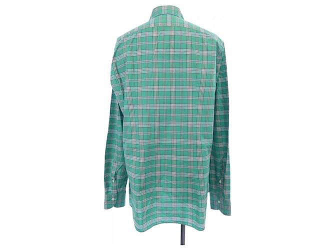 Autre Marque Camisa de algodón Giannetto Verde - vista 2