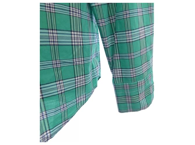 Autre Marque Camisa de algodón Giannetto Verde - vista 6