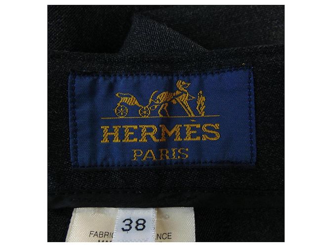 Hermès Pantaloni Hermes Vintage Grigio - vista 4