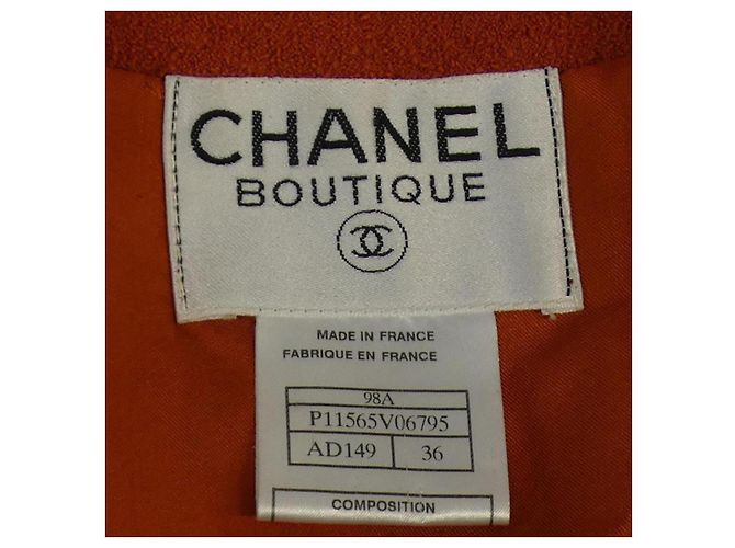Chaqueta Chanel Naranja - vista 4