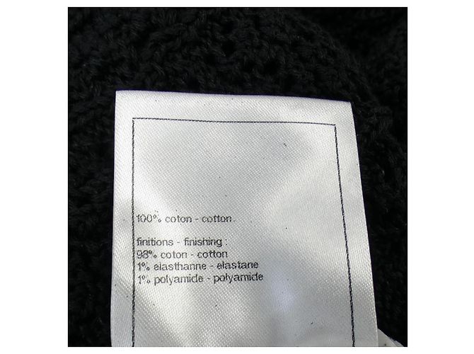 Top de punto Chanel Negro - vista 3