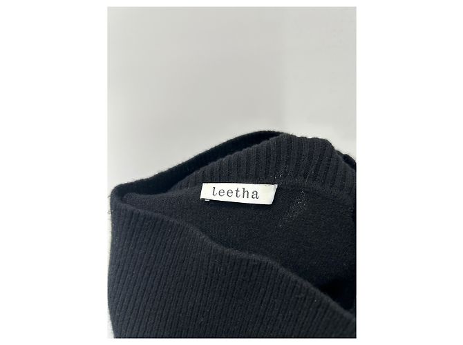 Leetha Schwarzer Pullover aus Kaschmir - Ansicht 5