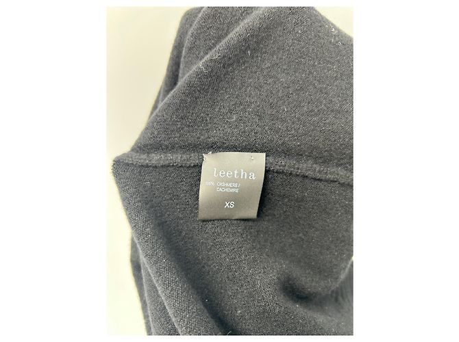 Leetha Schwarzer Pullover aus Kaschmir - Ansicht 6