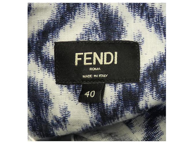 Fendi Hemd Weiß Blau - Ansicht 4