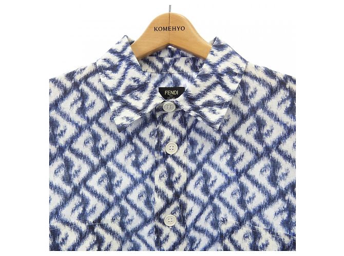 Fendi Hemd Weiß Blau - Ansicht 5