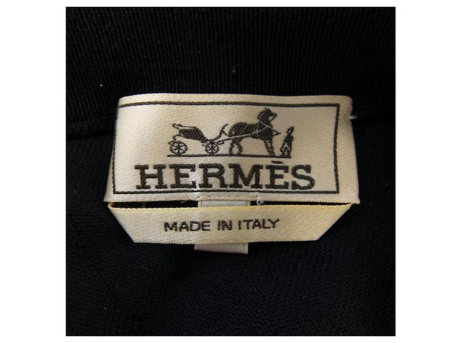 Hermès Hermes Wollstrick Blau Marineblau - Ansicht 4