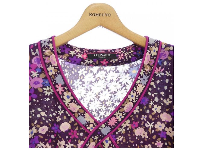 Autre Marque Tunika Floreale Leonard Fashion Rosa Porpora - vista 5