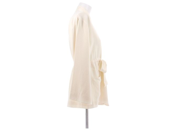 Eres Cream Silk Kimono Beige - view 3
