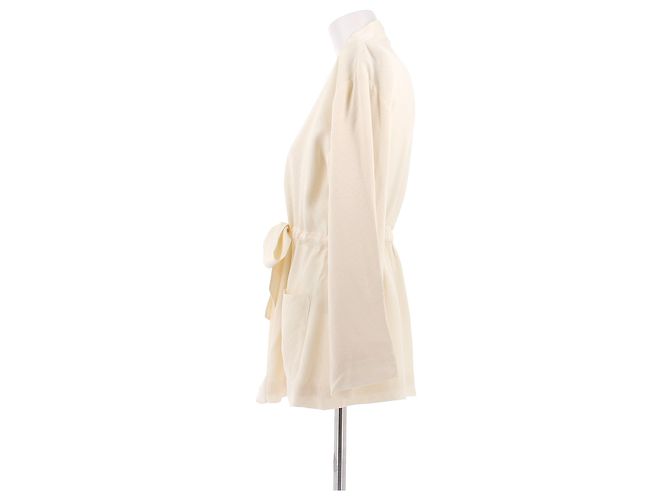 Eres Cream Silk Kimono Beige - view 4